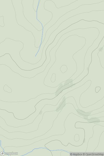 Thumbnail image for Pen-y-garth [Llandudno to Wrexham] [SJ077593] showing contour plot for surrounding peak